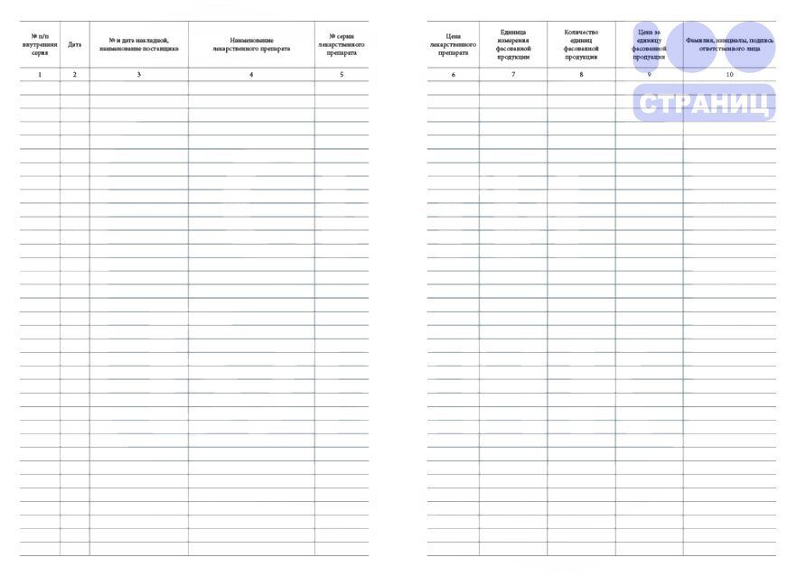 Журнал учета лабораторно фасовочных работ в аптеке образец