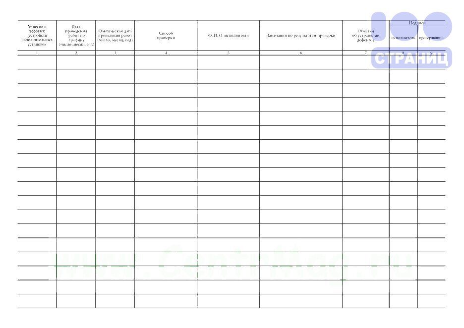 Журнал проверки оборудования образец